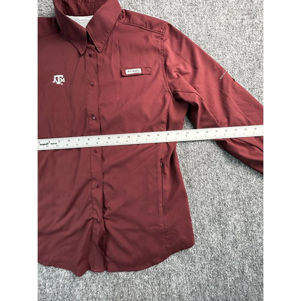 Columbia PFG Texas A&M Aggies Omni-Shade Fishing Shirt Women's Medium - Picture 8 of 9